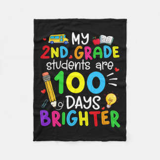 Mijn tweede klas studenten zijn 100 dagen lichter  fleece deken