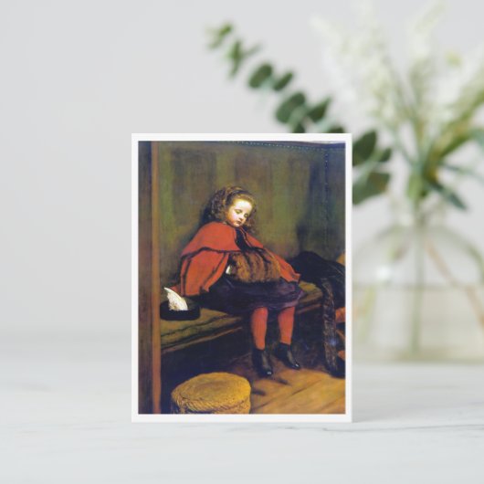 Mijn tweede preek, John Everett Millais Briefkaart (Staand voorkant)