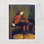 Mijn tweede preek, John Everett Millais Briefkaart (Voorkant)