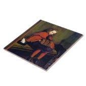 Mijn tweede preek, John Everett Millais Tegeltje (Zijkant)