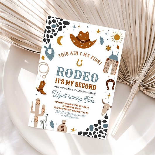 Mijn tweede Rodeo Cowboy Southwestern Ranch Verjaa Kaart
