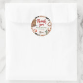 Mijn tweede Rodeo Party Cowboy Verjaardag Ronde Sticker (Tas)