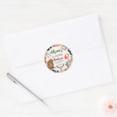 Mijn tweede Rodeo Party Cowboy Verjaardag Ronde Sticker (Envelop)