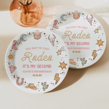 Mijn Tweede Rodeo Western Cowgirl 2de Verjaardagsf