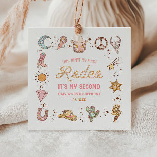 Mijn Tweede Rodeo Western Cowgirl 2e Verjaardagsfe Bedankjes Labels