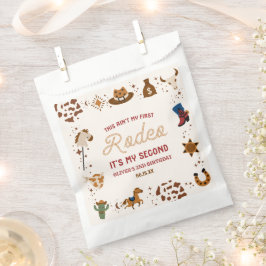 Mijn tweede Rodeo Westerne Cowboy 2e verjaardagsfe Bedankzakje