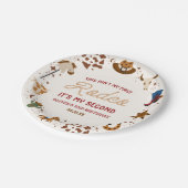 Mijn tweede Rodeo Westerne Cowboy 2e verjaardagsfe Papieren Bordje (Gekanteld)