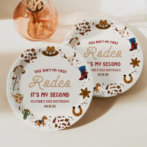 Mijn tweede Rodeo Westerne Cowboy 2e verjaardagsfe