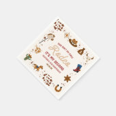 Mijn tweede Rodeo Westerne Cowboy 2e verjaardagsfe Servet (Hoek)