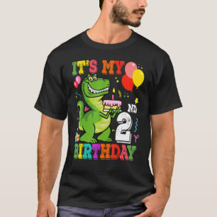 Mijn tweede verjaardag, Rex Dinosaur, 2 jaar T-shirt