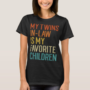 Mijn tweeling in de wet is mijn favoriete kinderen t-shirt