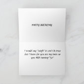 MIJN TWEELING IS "50" WERD VERJAARDAGSCADEAU KAART (Binnen)