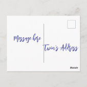 Mijn tweeling is mijn Valentijn Briefkaart (Achterkant)