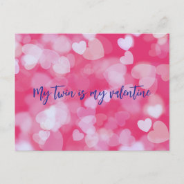 Mijn tweeling is mijn Valentijn Briefkaart