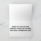 MIJN TWEELING "SPIJKERT HET" ELKE DAG (VERJAARDAG) KAART (Binnen)