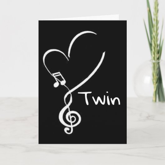 MIJN TWEELINGBROER HEEFT HET GROOTSTE HART TER WER FEESTDAGEN KAART (Voorkant)