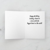 MIJN TWEELINGBROER HEEFT HET GROOTSTE HART TER WER FEESTDAGEN KAART (Binnen)