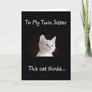 "MIJN TWIN" IS DE 'KAT'S MEOW' DIE DE BIRTHDAY-KAA KAART