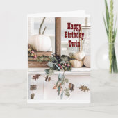 **MIJN TWIN** OP DE SPECIALE DAGKAART KAART (Voorkant)
