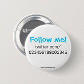 Mijn Twitter-T-shirt - Buttonnen Ronde Button 5,7 Cm (Voorkant /achterkant)