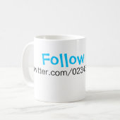 Mijn Twitter-T-shirt - Drinkware Koffiemok (Voorkant links)