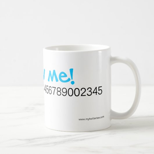 Mijn Twitter-T-shirt - Drinkware Koffiemok (Rechts)