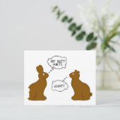 Mijn Uiteinde kwetst de Paashazen van | Feestdagenkaart (Staand voorkant)