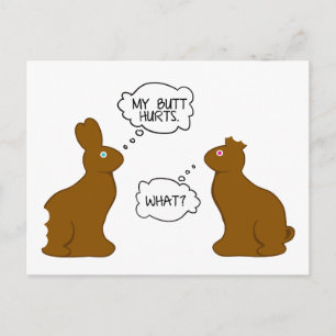 Mijn Uiteinde kwetst de Paashazen van   Feestdagenkaart