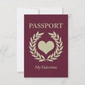 mijn uitnodiging voor een valentijn paspoort (Voorkant)