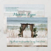 Mijn uitnodiging voor het huwelijk van de bestemmi (Voorkant / Achterkant)