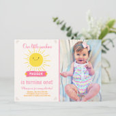 Mijn uitnodiging voor kleine zonneschijn (Staand voorkant)