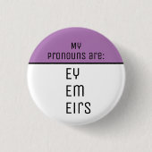 Mijn uitspraken zijn Ey Em Eirs Ronde Button 3,2 Cm (Voorkant)