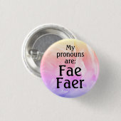 Mijn uitspraken zijn: Fae Faer Ronde Button 3,2 Cm (Voorkant /achterkant)