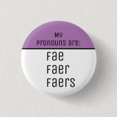 Mijn uitspraken zijn Faer Faers Ronde Button 3,2 Cm (Voorkant)