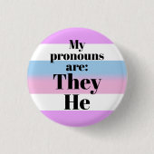 Mijn uitspraken zijn: Ze zijn een grote vlag. Ronde Button 3,2 Cm (Voorkant)