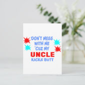 MIJN UNCLE KICKS MAAR BRIEFKAART (Staand voorkant)