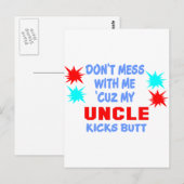 MIJN UNCLE KICKS MAAR BRIEFKAART (Voorkant / Achterkant)