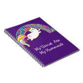 Mijn Uni Cat heeft mijn huiswerk gegeten Notitieboek (Rechterzijde)