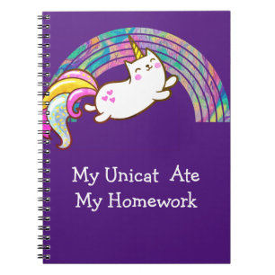 Mijn Uni Cat heeft mijn huiswerk gegeten Notitieboek
