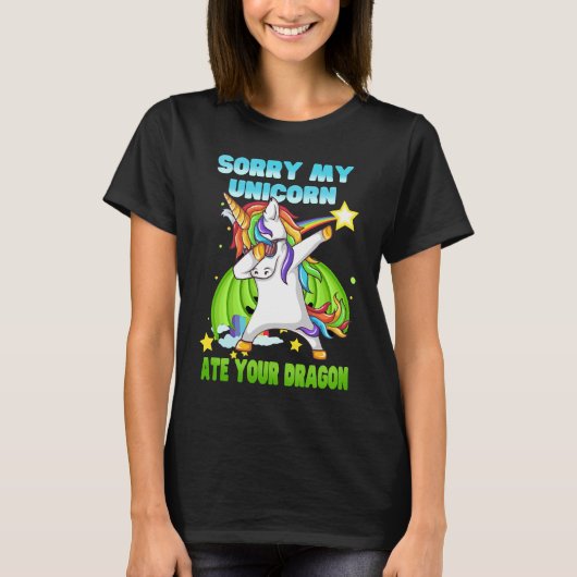 Mijn Unicorn Ate Uw Dagon T-shirt (Voorkant)