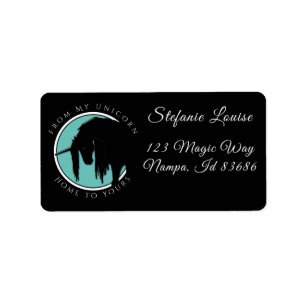 Mijn Unicorn (Blauwgroen) Etiket