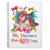 Mijn Unicorn is Kinda Bow Crazy Notitieboek (Voorkant)