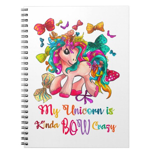 Mijn Unicorn is Kinda Bow Crazy Notitieboek (Voorkant)