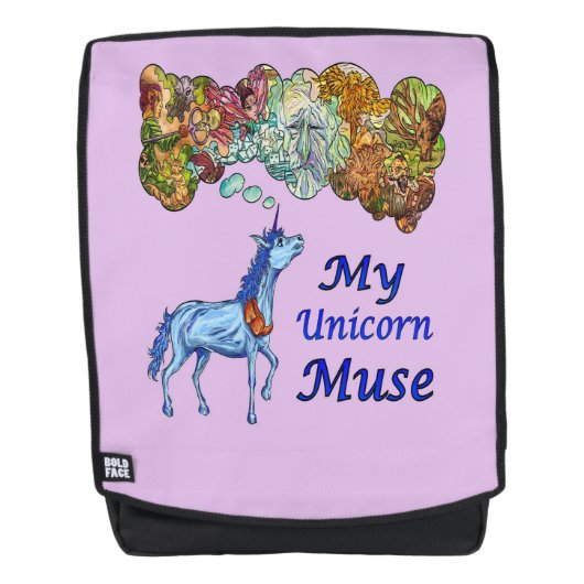 Mijn Unicorn Muse Rugtassen (Voorkant)
