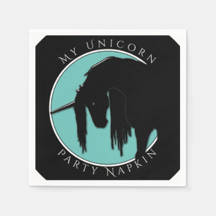 Mijn Unicorn Partij (blauwgroen) Servet