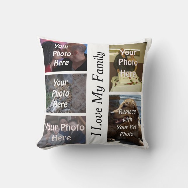 Mijn unieke familiefoto kussen (Voorkant)