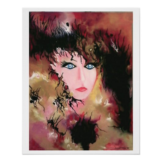 "Mijn unieke rendevouz", glanzend Poster (Voorkant)