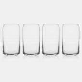 Mijn unieke schoonheid omarmen blikvorm glas (Achterkant)