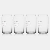 Mijn unieke schoonheid omarmen blikvorm glas (Links)
