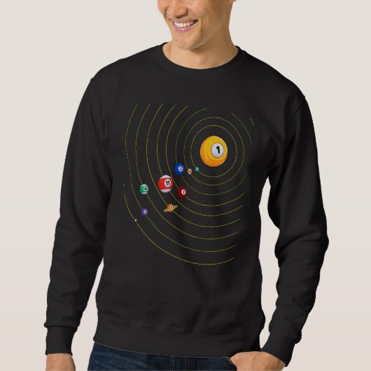 Mijn universum - Pool Billiard Trui (Voorkant)